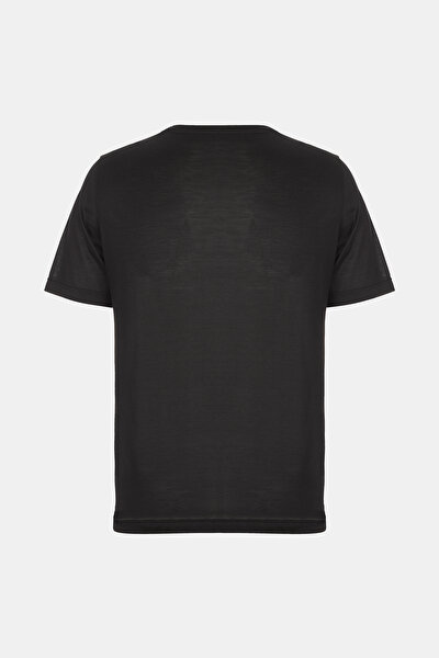 NAVY BLUE BASIC / ROUND NECKLINE SHORT SLEEVE TSHIRT 3