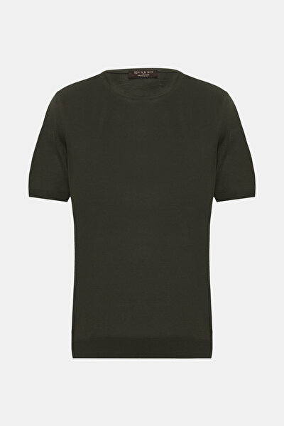 YEŞİL O YAKA KISA KOLLU T-SHIRT 5