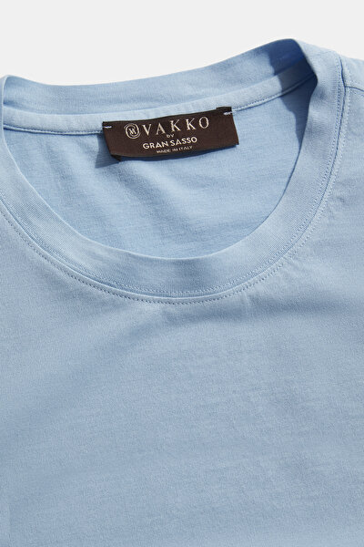 MAVİ O YAKA KISA KOLLU T-SHIRT 3