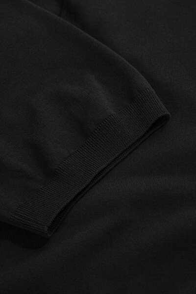 SİYAH POLO YAKA KISA KOLLU T-SHIRT 4