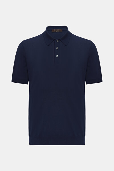 LACİVERT POLO YAKA KISA KOLLU T-SHIRT 3