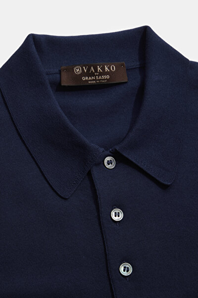 LACİVERT POLO YAKA KISA KOLLU T-SHIRT 5