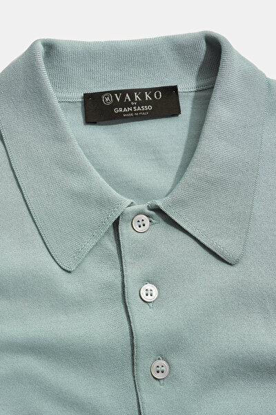 AÇIK YEŞİL POLO YAKA KISA KOLLU T-SHIRT 3
