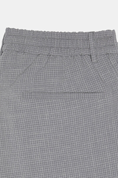 GREY SMALL BOXES DESIGN TROUSERS 3