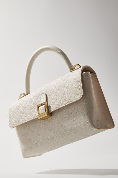ECRU MONOGRAM BAG 5
