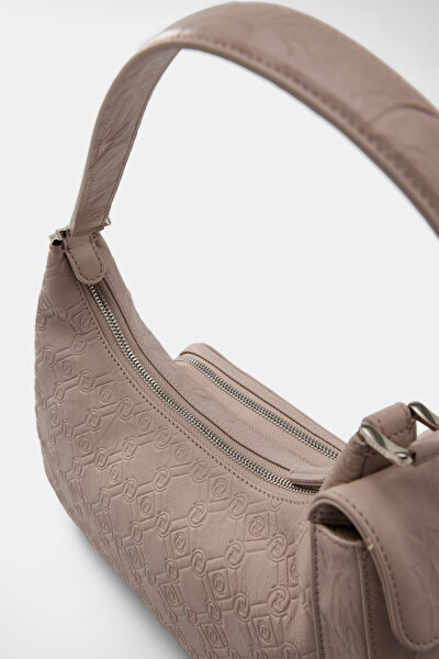 MINK MONOGRAM LEATHER BAG 8