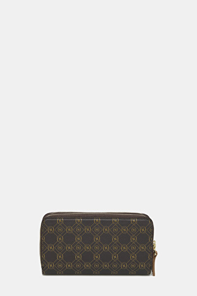 BEIGE MONOGRAM LEATHER WALLET 3