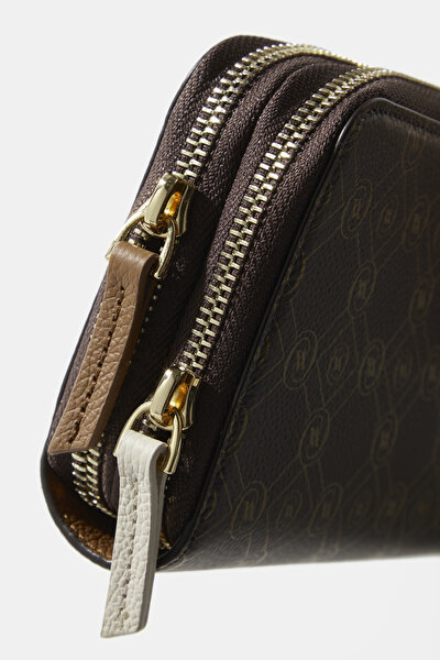 BEIGE MONOGRAM LEATHER WALLET 5