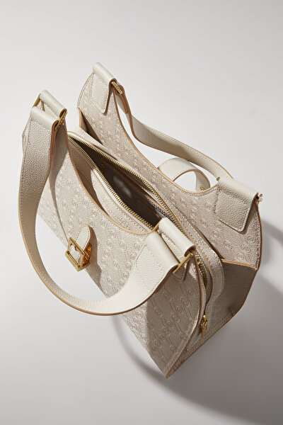 ECRU MONOGRAM BAG 8