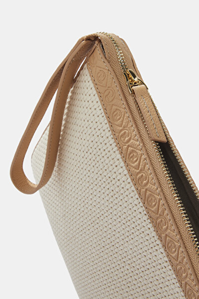 NATURAL MONOGRAM LEATHER BAG 5