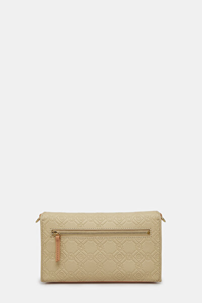 DARK ORANGE MONOGRAM LEATHER BAG 4