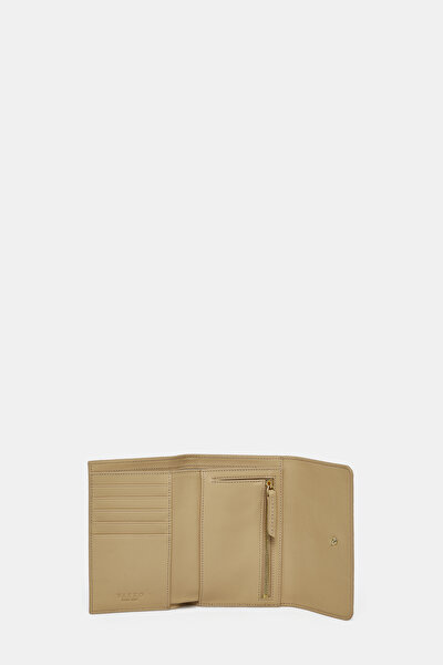 NATURAL MONOGRAM LEATHER WALLET 4