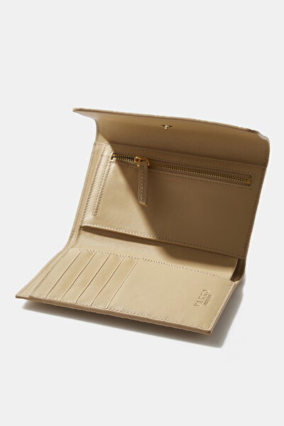 NATURAL MONOGRAM LEATHER WALLET 5