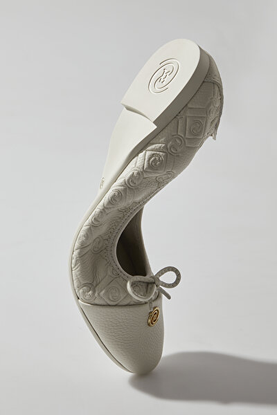 ECRU FLAT SHOES 4
