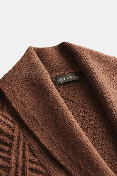 BRICK TRICOT CARDIGAN 3