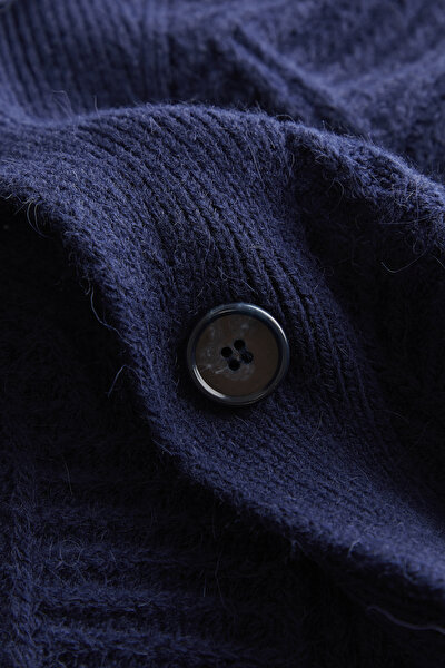 DARK BLUE TRICOT CARDIGAN 4