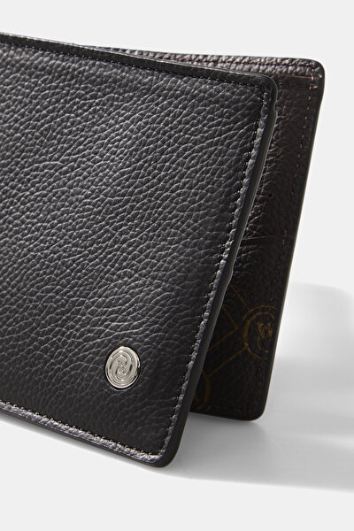 BEIGE MONOGRAM LEATHER WALLET 5