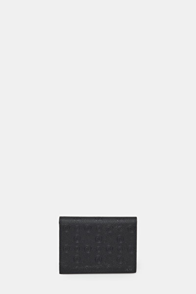 BLACK MONOGRAM WALLET 3