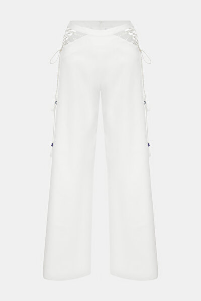 BEYAZ BOL PAÇA PANTOLON 5
