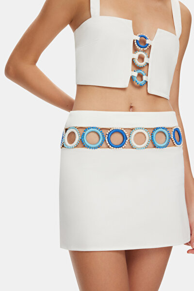 BLUE MINI SKIRT 4