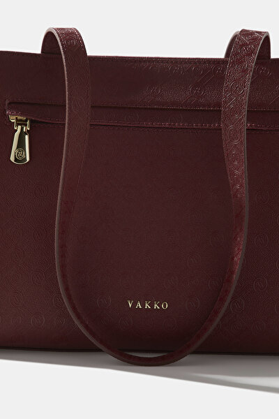MAROON MONOGRAM BAG 4