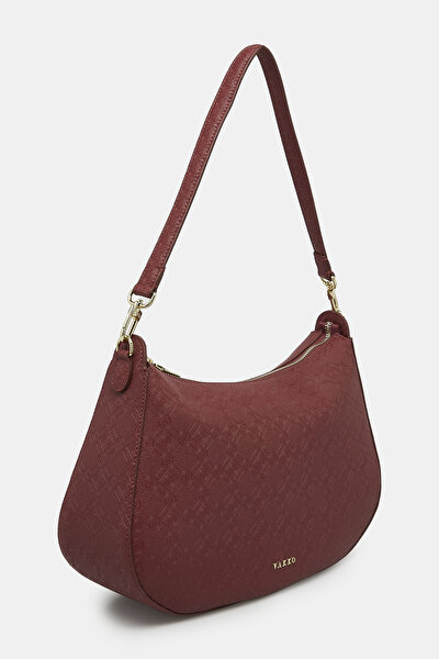 MAROON MONOGRAM BAG 3