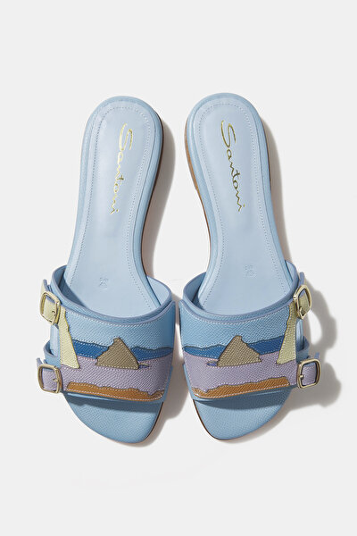 LILAC LEATHER SLIPPER 5