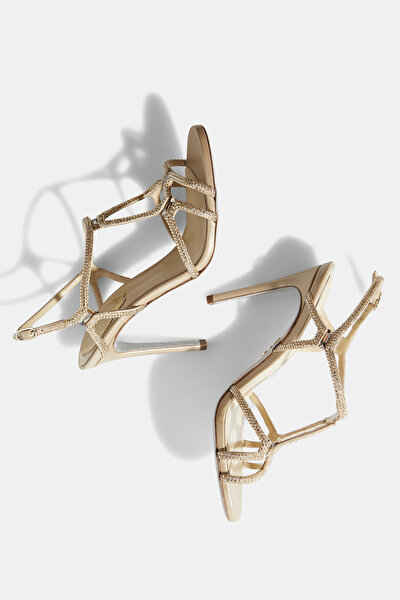BEIGE JEWELLED SHOE 4