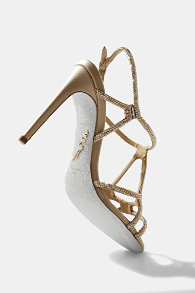 BEIGE JEWELLED SHOE 5