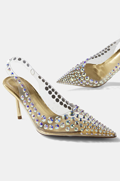 COLORLESS JEWELLED SHOE 5