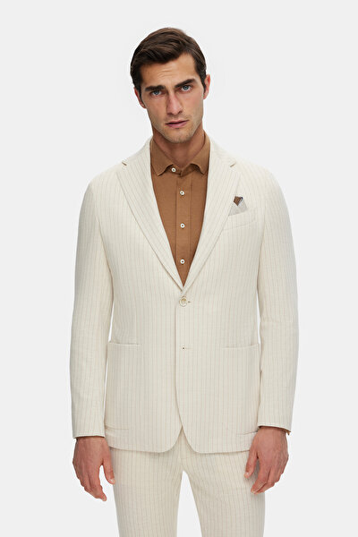 BEIGE WOOL/SILK SUIT 3