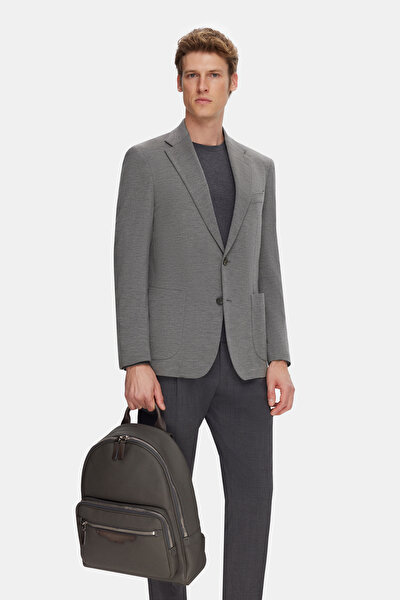 GRAY MELANGE JACKET 3