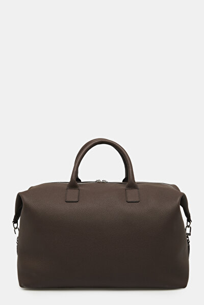 BROWN MONOGRAM LEATHER BAG 4