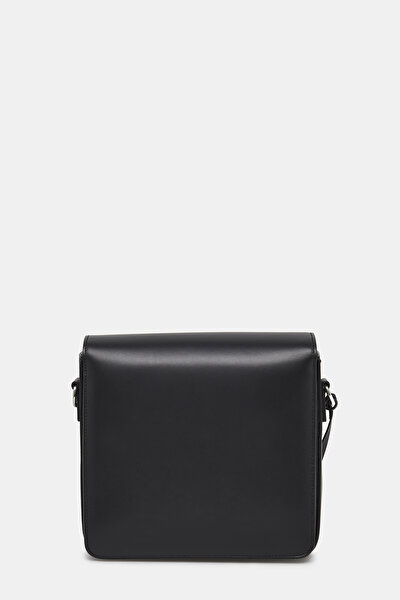 BLACK MONOGRAM LEATHER BAG 4