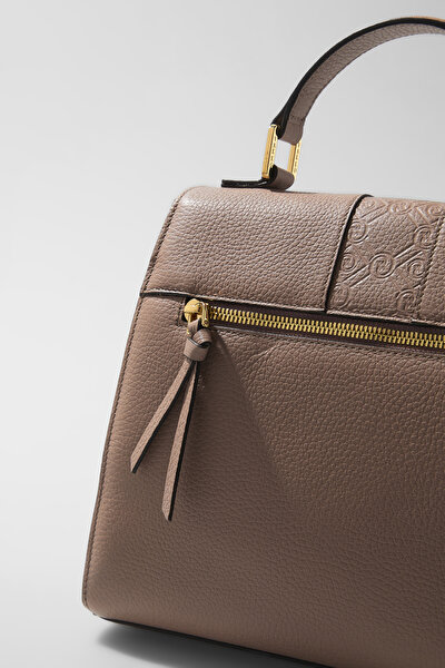 DRIED ROSE MONOGRAM LEATHER BAG 9