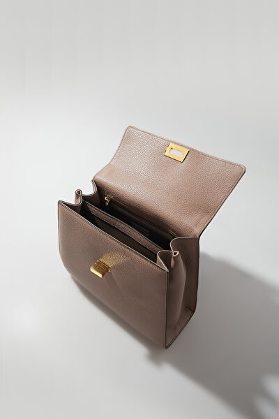 DRIED ROSE MONOGRAM LEATHER BAG 10