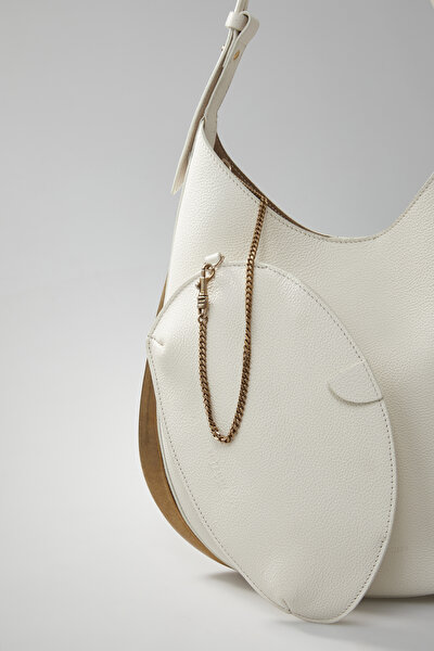 WHITE LEATHER BAG 8