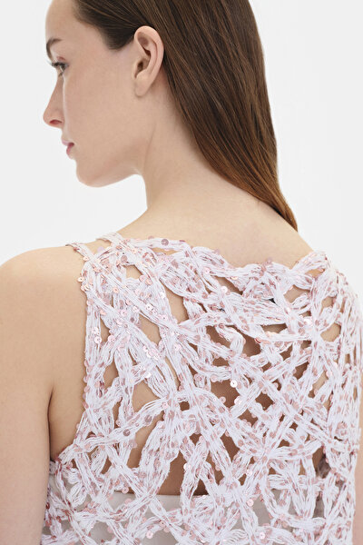 LIGHT PINK SLEEVELESS SUSPENDER BLOUSE 3