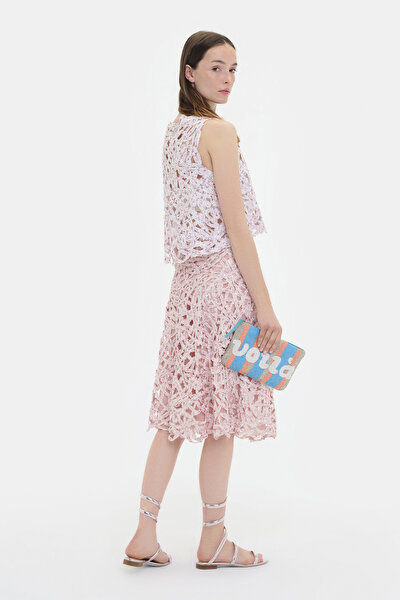 LIGHT PINK SLEEVELESS SUSPENDER BLOUSE 5