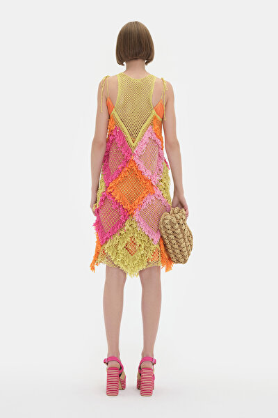 FUCHSIA SLEEVELESS DRESS 3