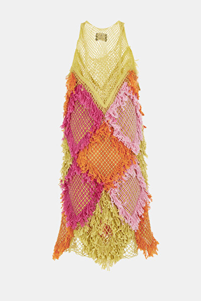 FUCHSIA SLEEVELESS DRESS 5