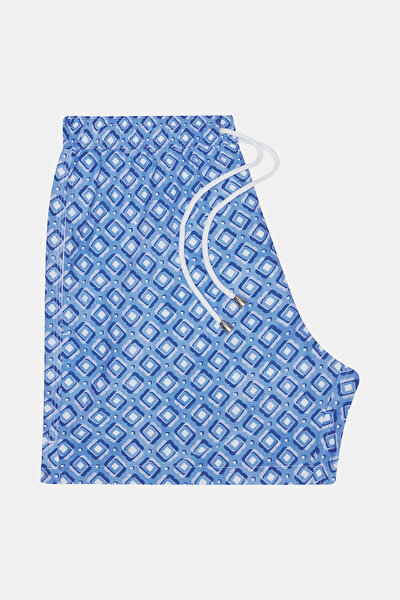 BLUE DESIGN FILLED ELASTIC SWIMSUIT 5