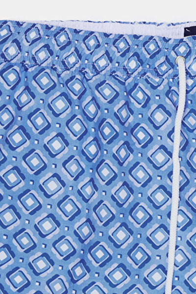 BLUE DESIGN FILLED ELASTIC SWIMSUIT 8