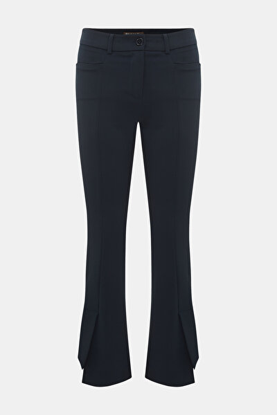 NAVY BLUE SKINNY LEG TROUSERS 5