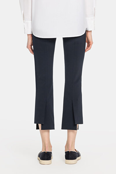 NAVY BLUE SKINNY LEG TROUSERS 4