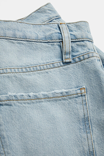 BLUE STRAIGHT CUT TROUSERS 4