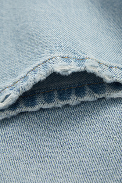 BLUE STRAIGHT CUT TROUSERS 5