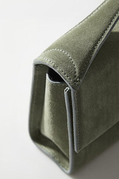 KHAKI SUEDE BAG 8
