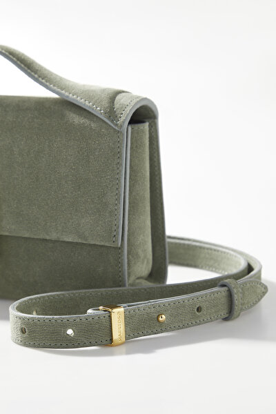 KHAKI SUEDE BAG 9