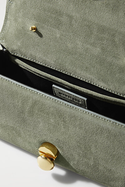 KHAKI SUEDE BAG 10
